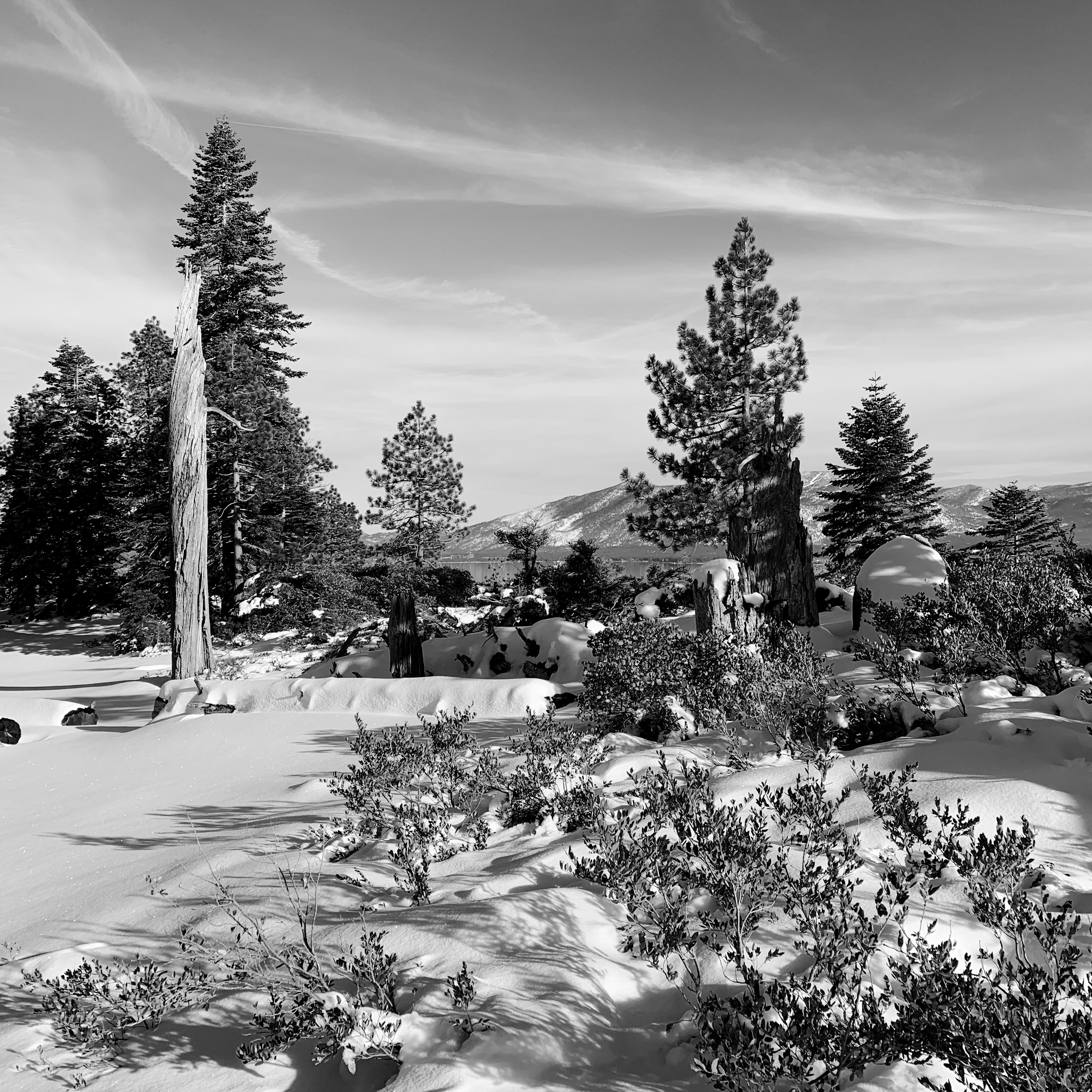 Looking towards Lake Tahoe